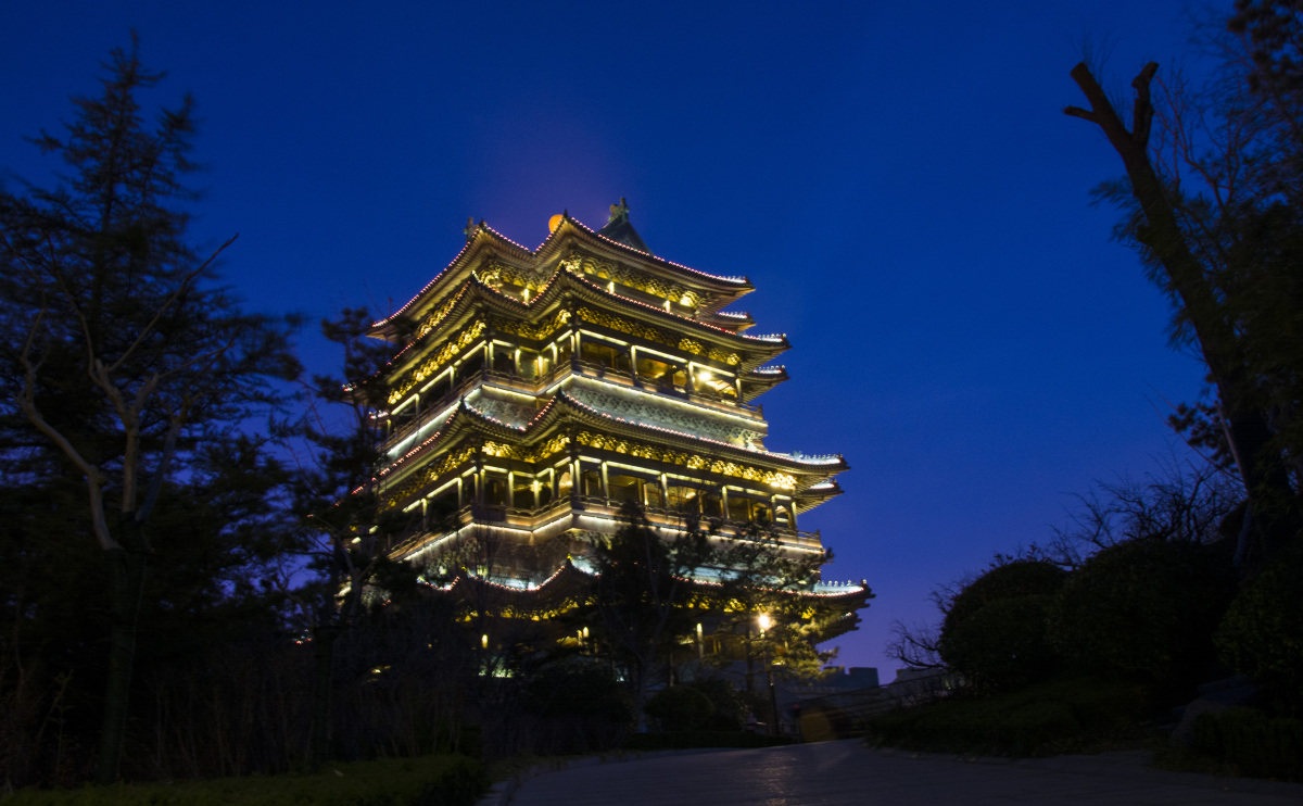 威海环翠楼照明工程-景观亮化